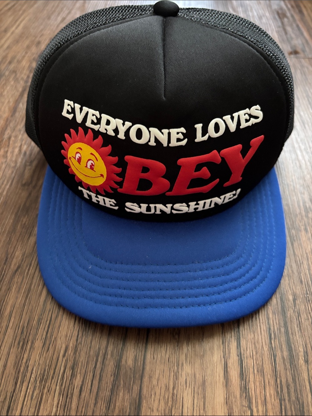 OBEY Trucker Hat Everyone Loves OBEY The Sunshine Graphic Mesh Snapback